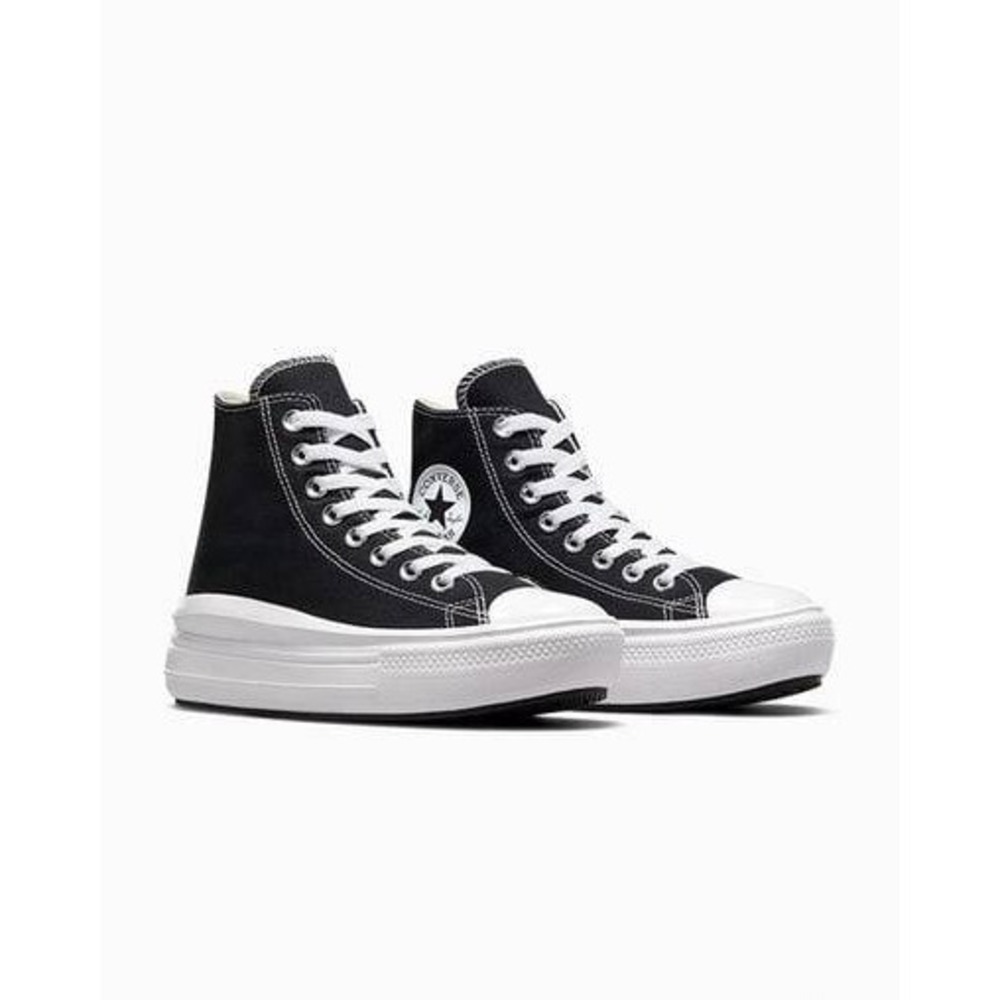 NWB Converse Chuck Taylor All Star Move Platform High Top Black White Women 10.5